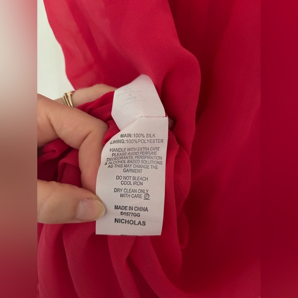 NICHOLAS silk coral dress - Picture 8 of 11